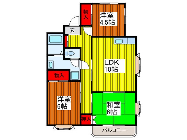 ハイツトミの物件間取画像